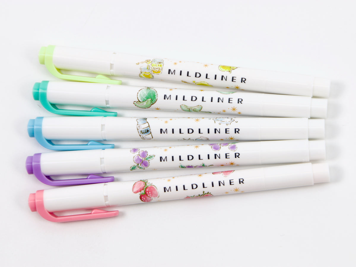 Zebra MildLiner 5 Color Sets 3PM Snack LTD