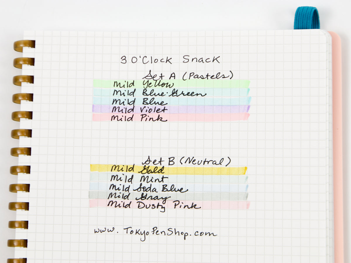 Zebra MildLiner 5 Color Sets 3PM Snack LTD