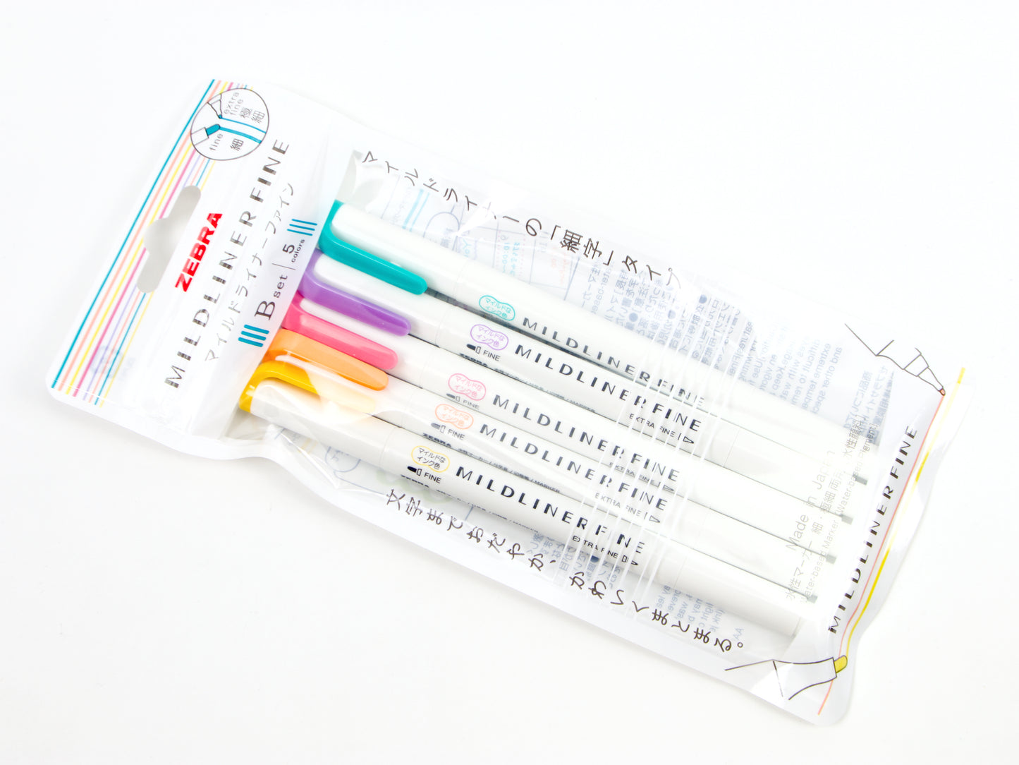 Zebra MildLiner Fine 5-pack LTD