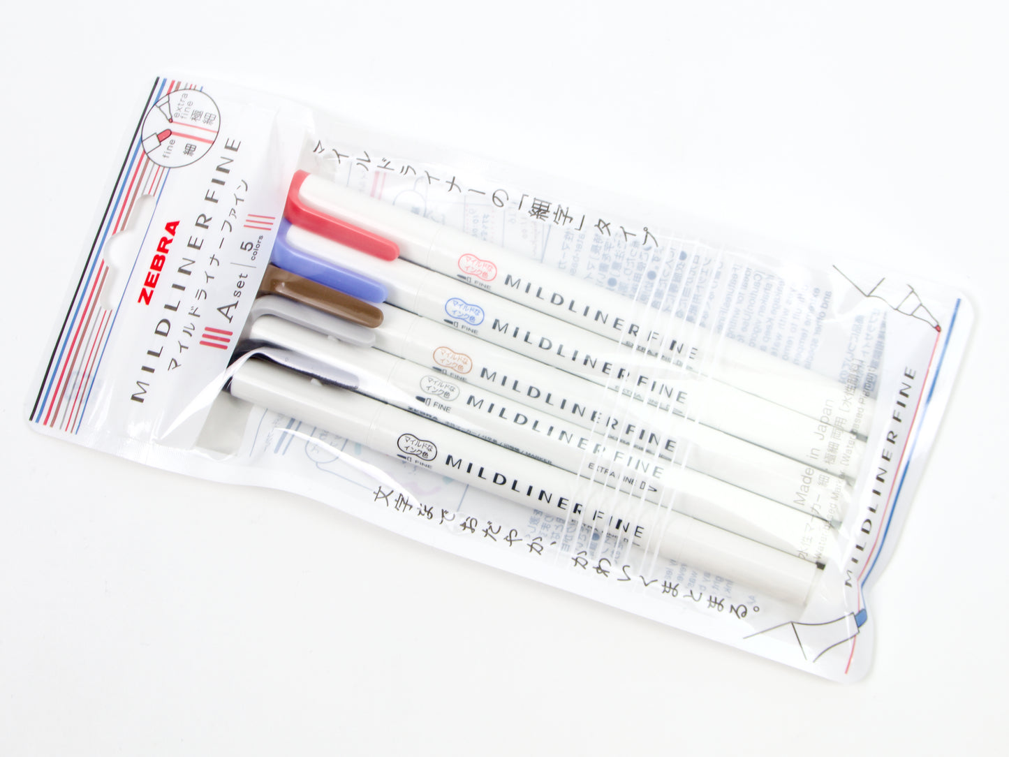 Zebra MildLiner Fine 5-pack LTD