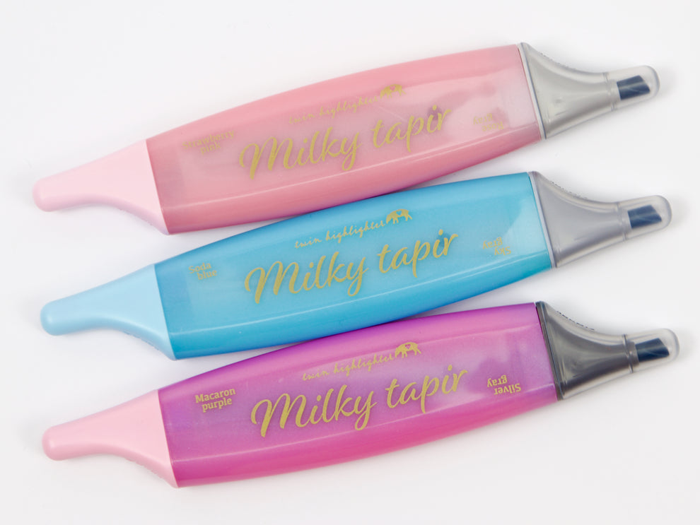 Kobaru Milky Tapir Scented Highlighters 3 Color Set - Tokyo Pen Shop