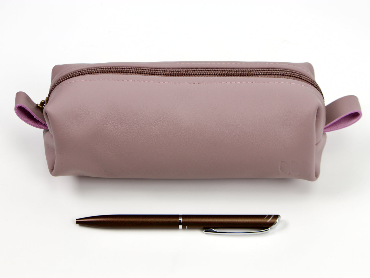 Estuche para bolígrafo Milloo Rec en color marrón chocolate