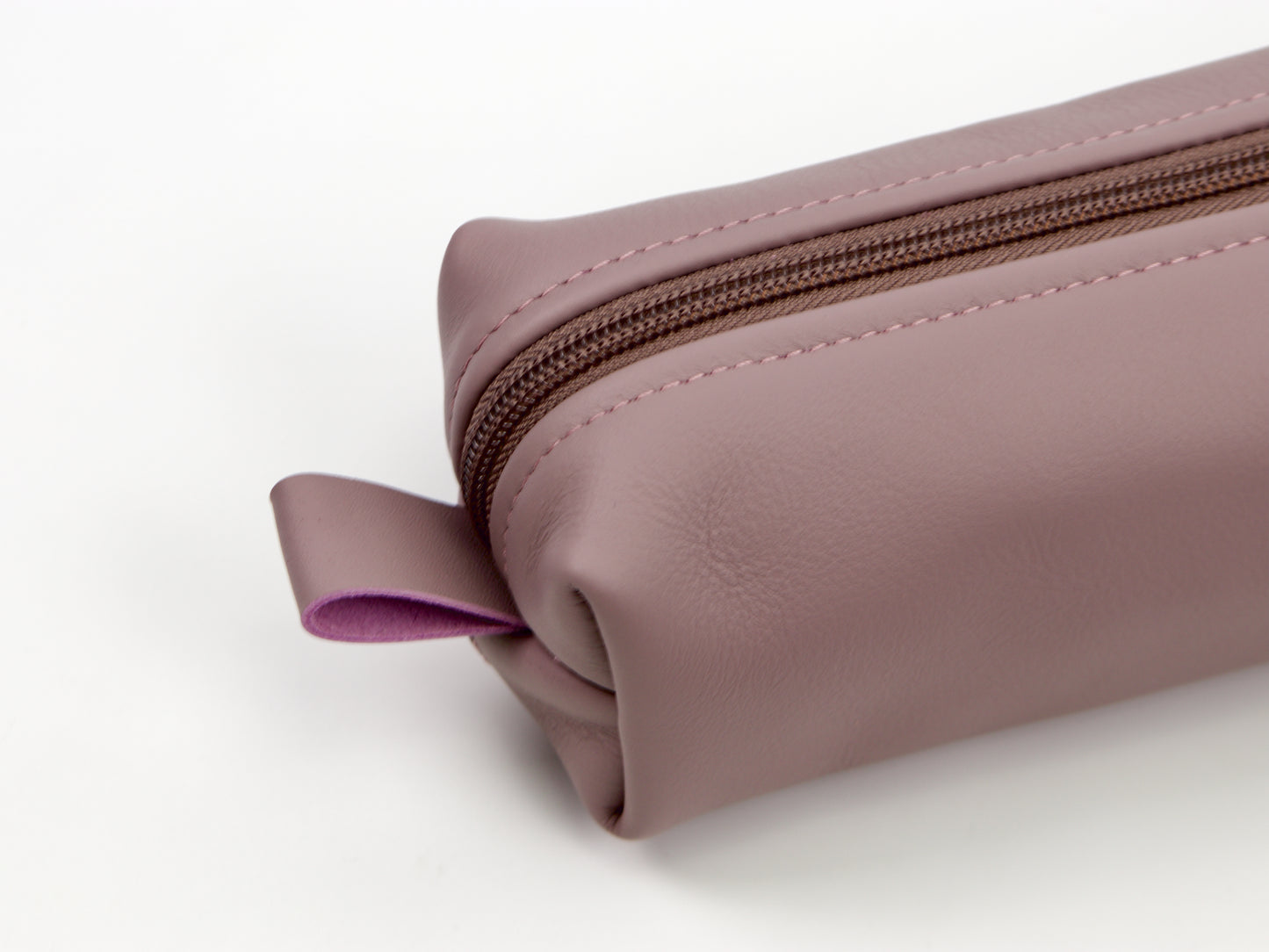 Estuche para bolígrafo Milloo Rec en color marrón chocolate