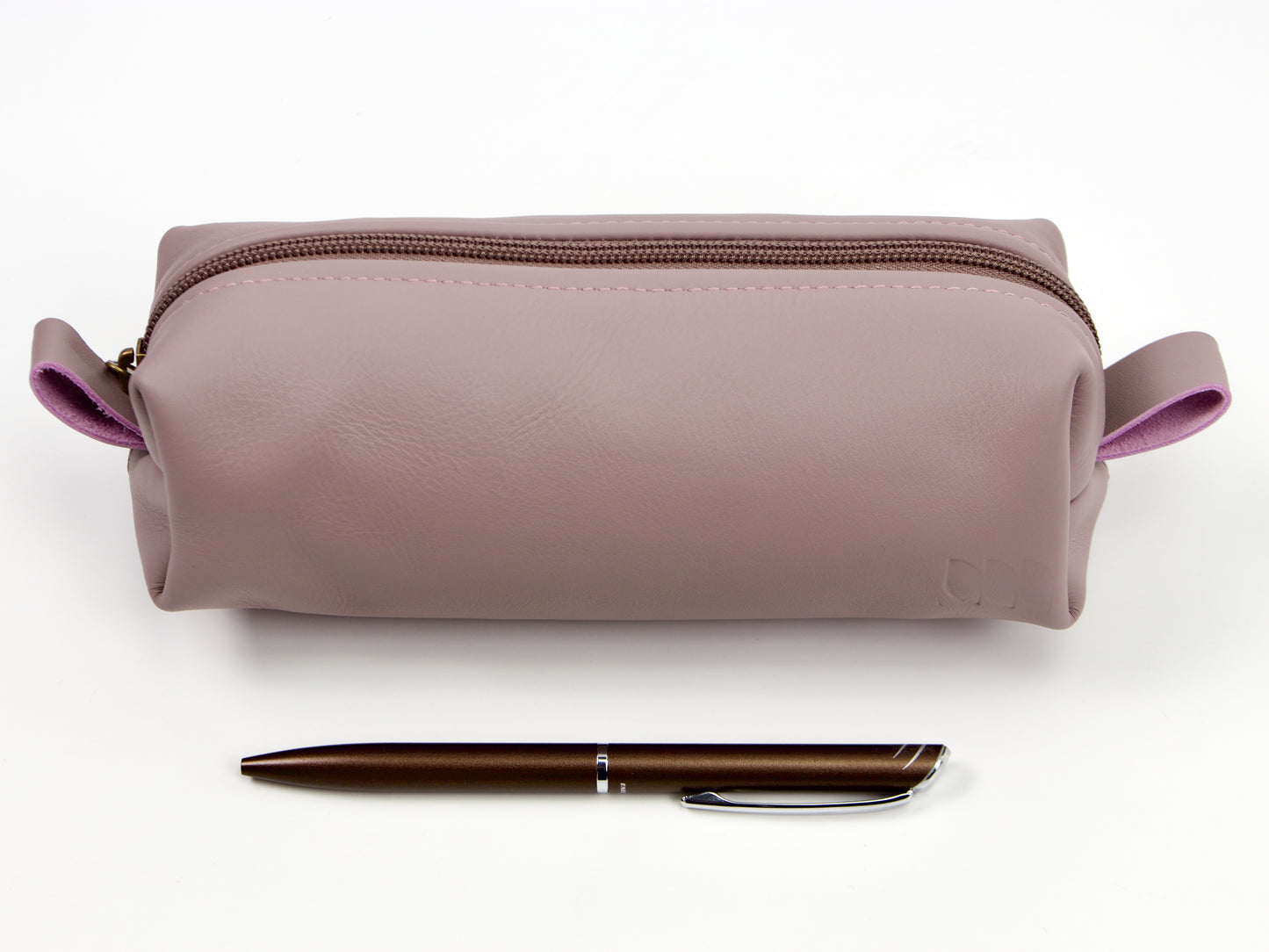 Estuche para bolígrafo Milloo Rec en color marrón chocolate