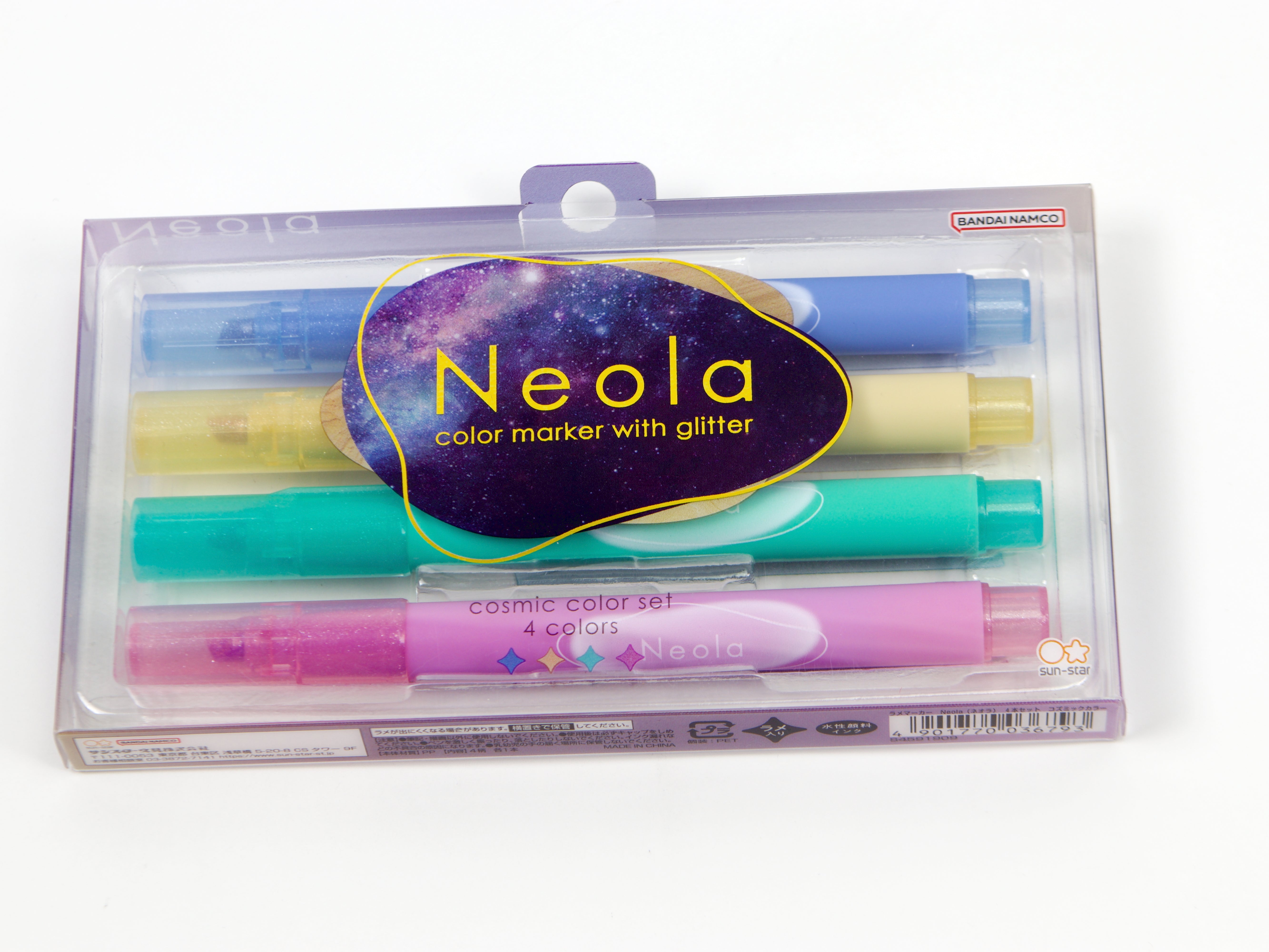 Sun-Star Neola Glitter Marker 4 Color Set - Tokyo Pen Shop
