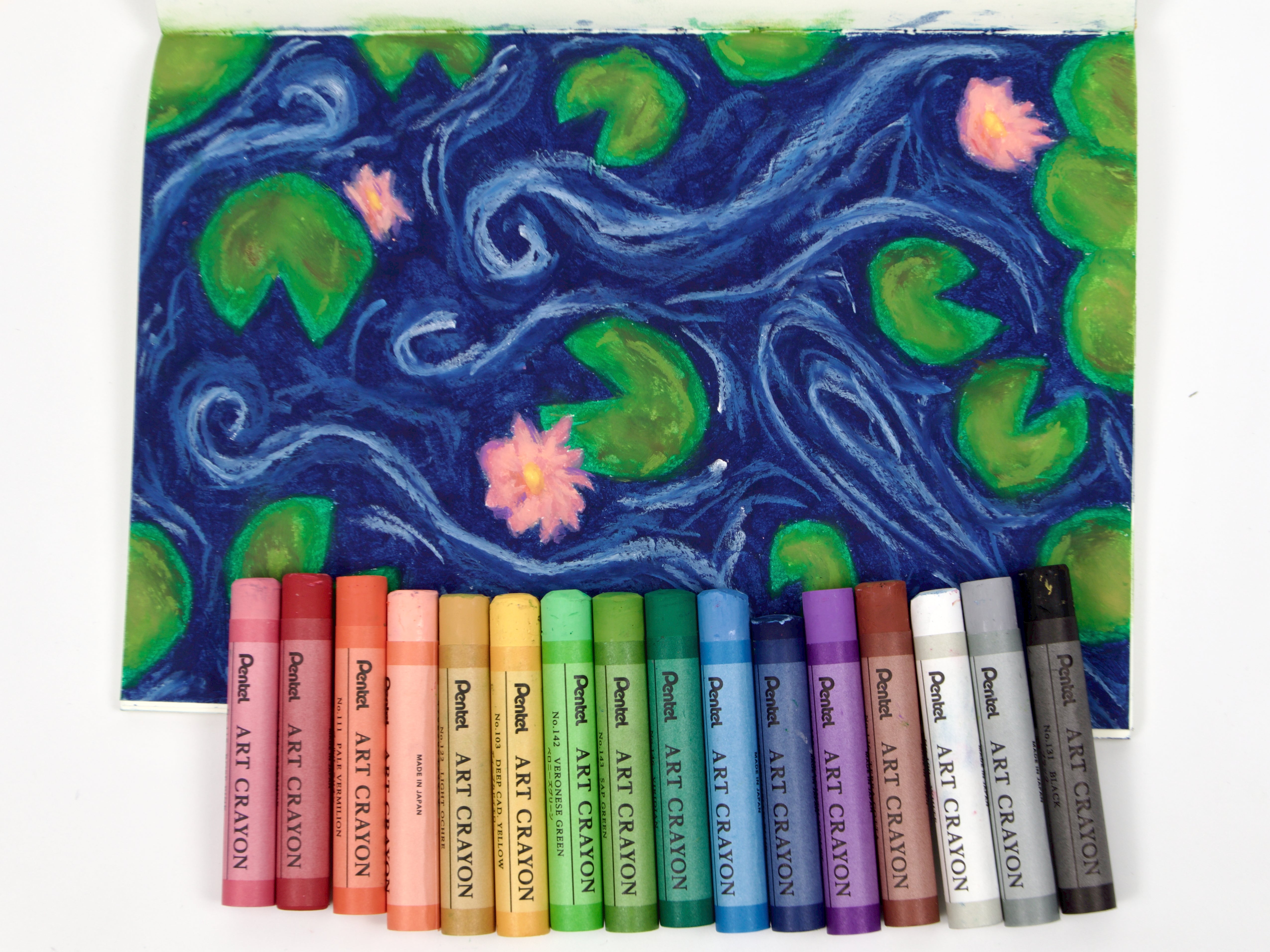 Pentel Art Crayon 16 Color Set - Tokyo Pen Shop