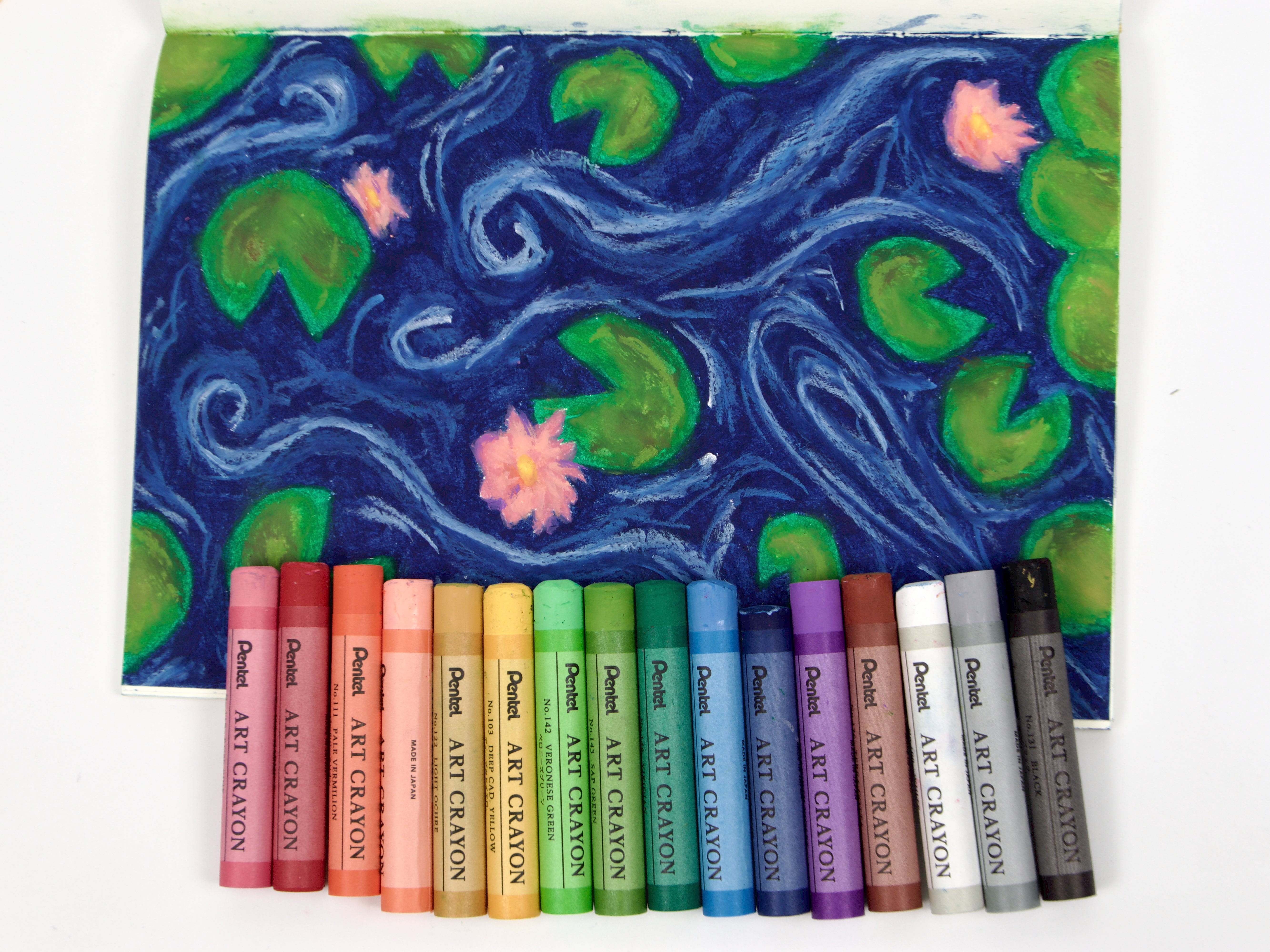 Pentel Art Crayon 16 Color Set - Tokyo Pen Shop