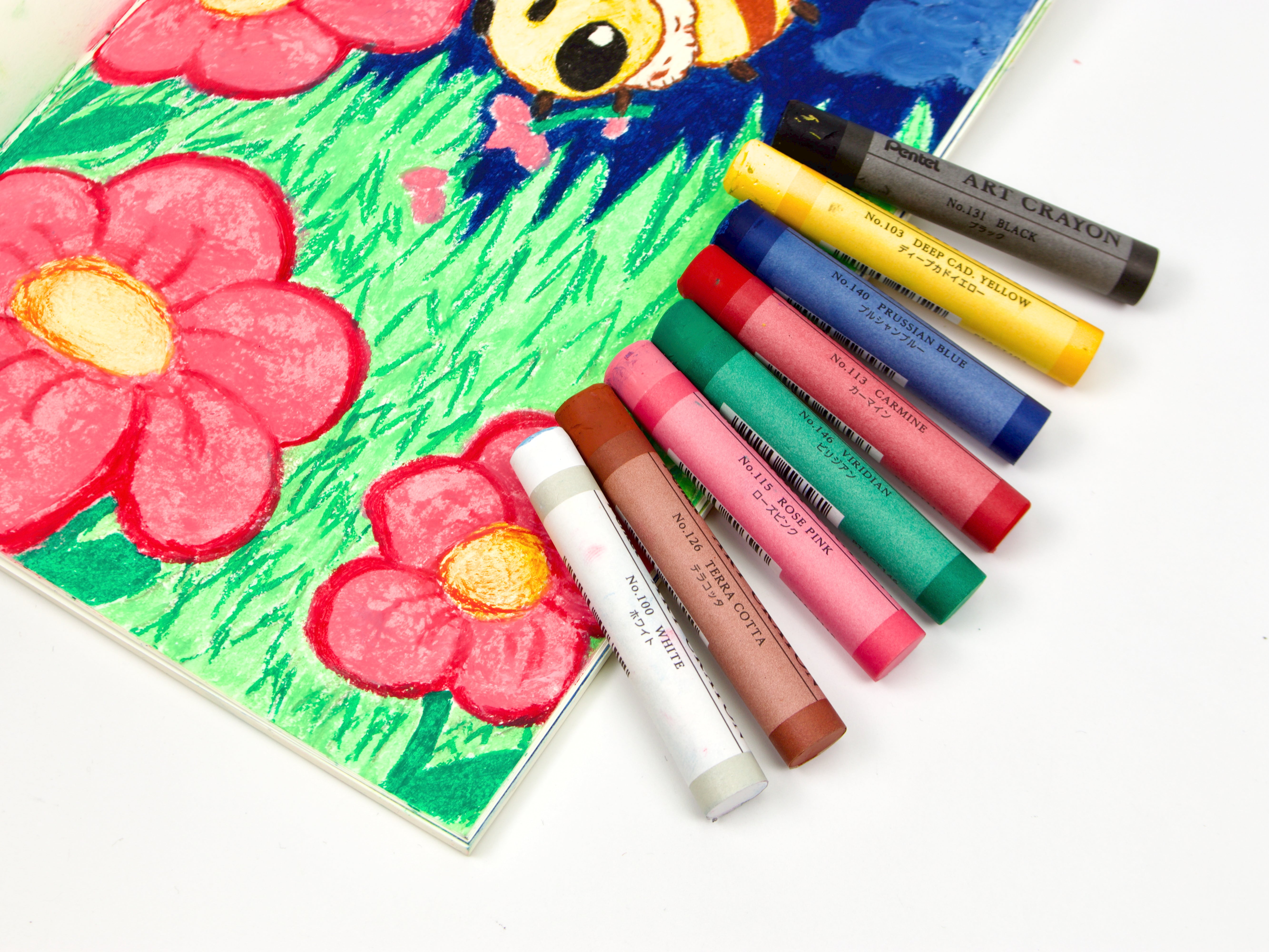 Pentel Art Crayon 8 Color Set - Tokyo Pen Shop