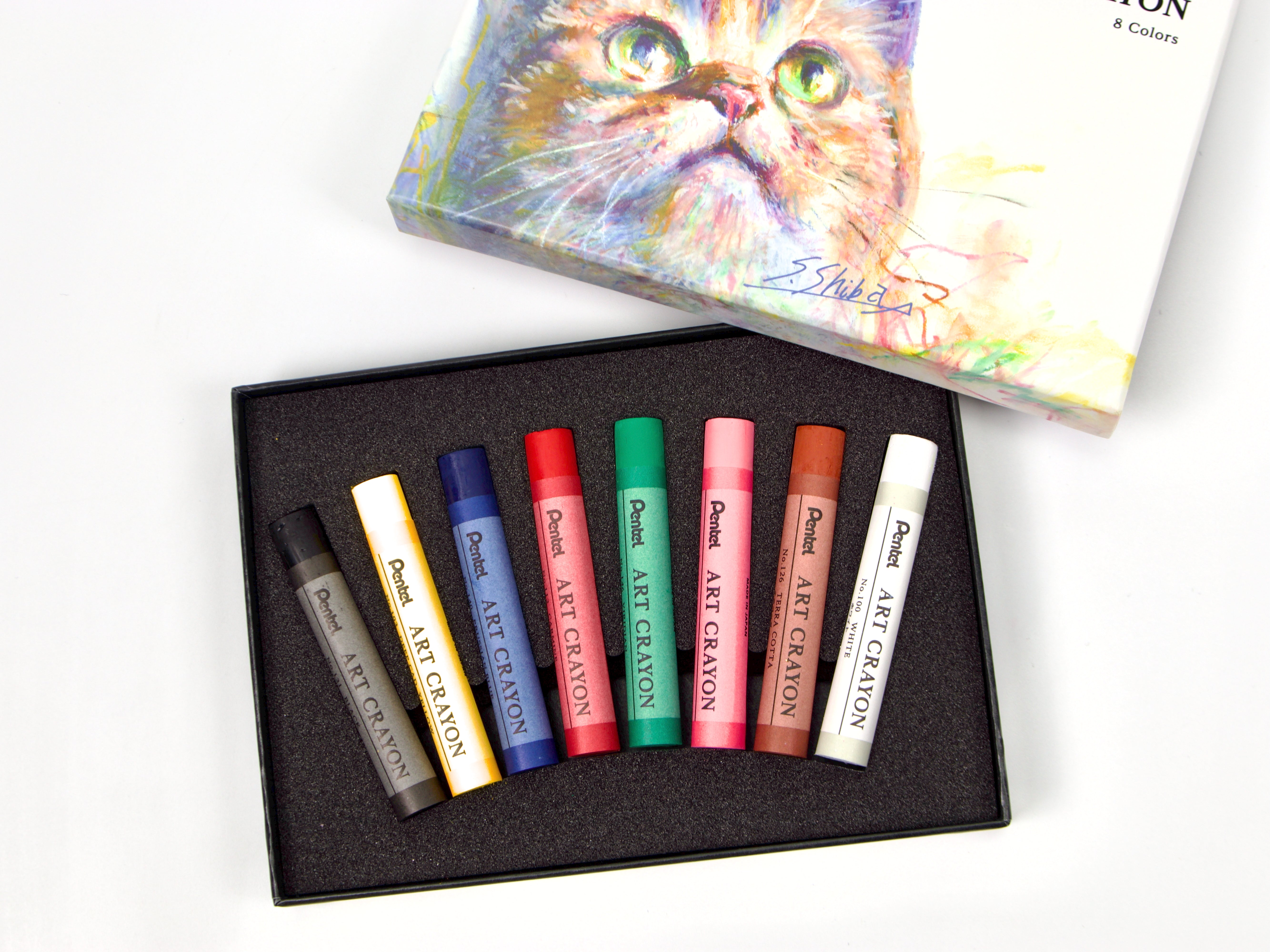 No.8 tokyo アートインク　全色11色セット Pentel Art Crayon 8 Color Set - Tokyo Pen Shop