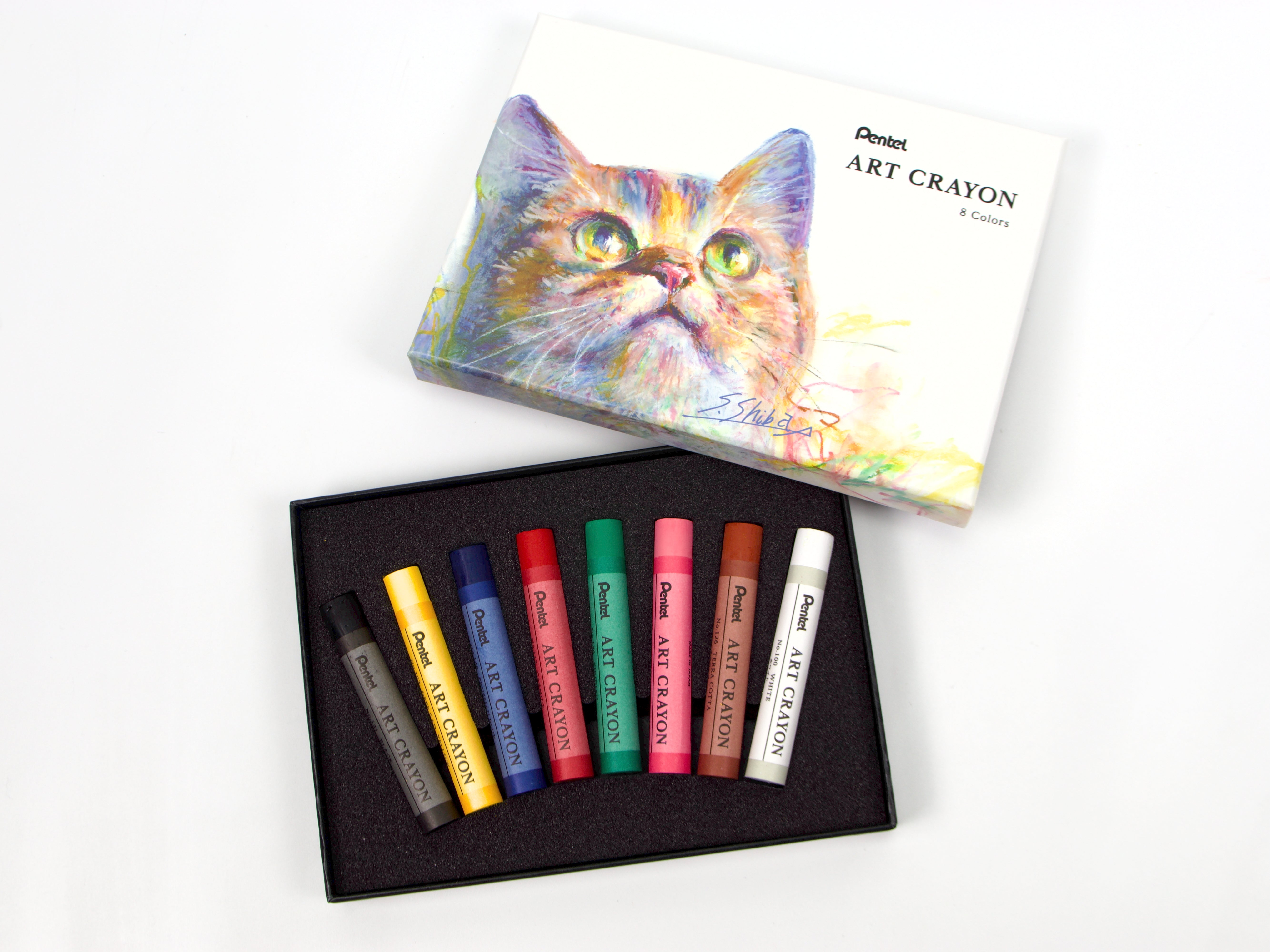 Pentel Art Crayon 8 Color Set - Tokyo Pen Shop