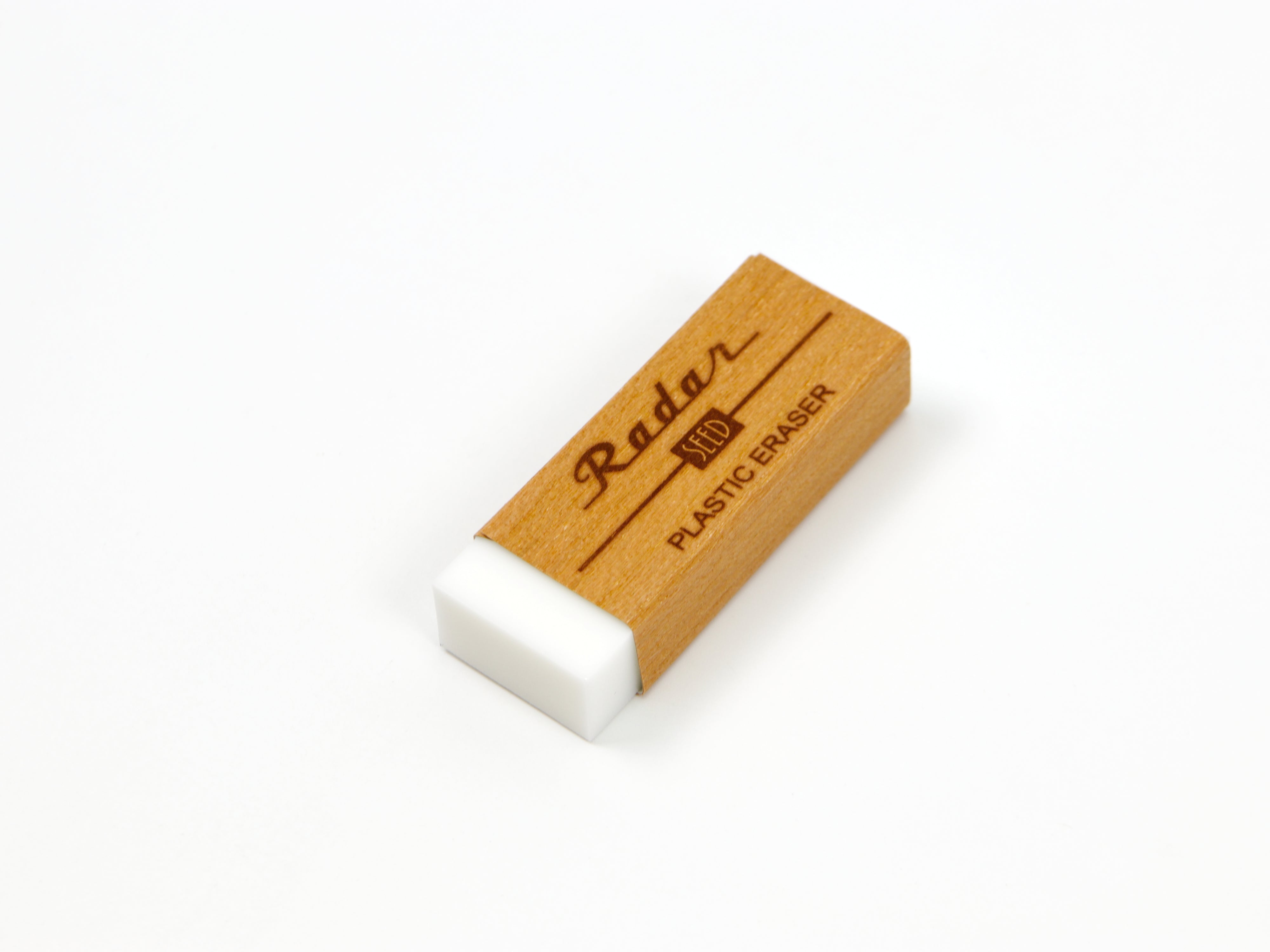 SEED Radar Eraser Cherry Tree Bark Sleeve - Tokyo Pen Shop