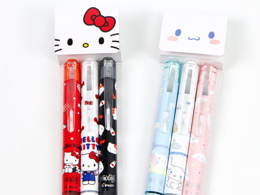 Sanrio Frixion Ball Knock 3 Pen Set