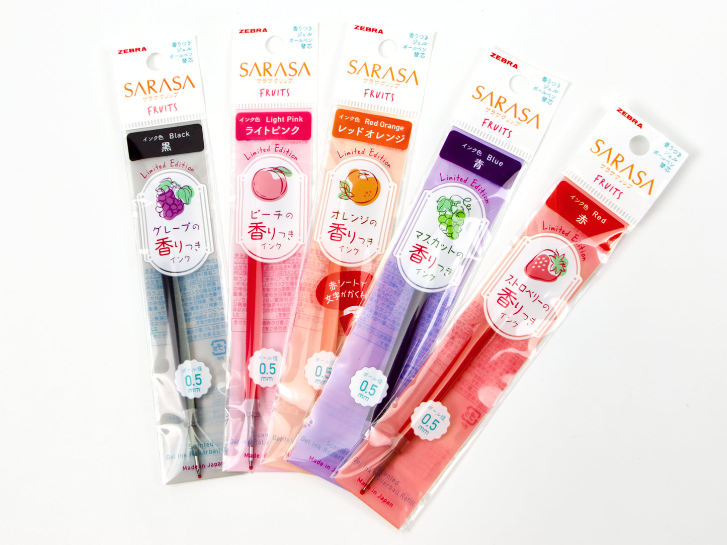 Sarasa Clip Fruits Scented Limited Edition Refills