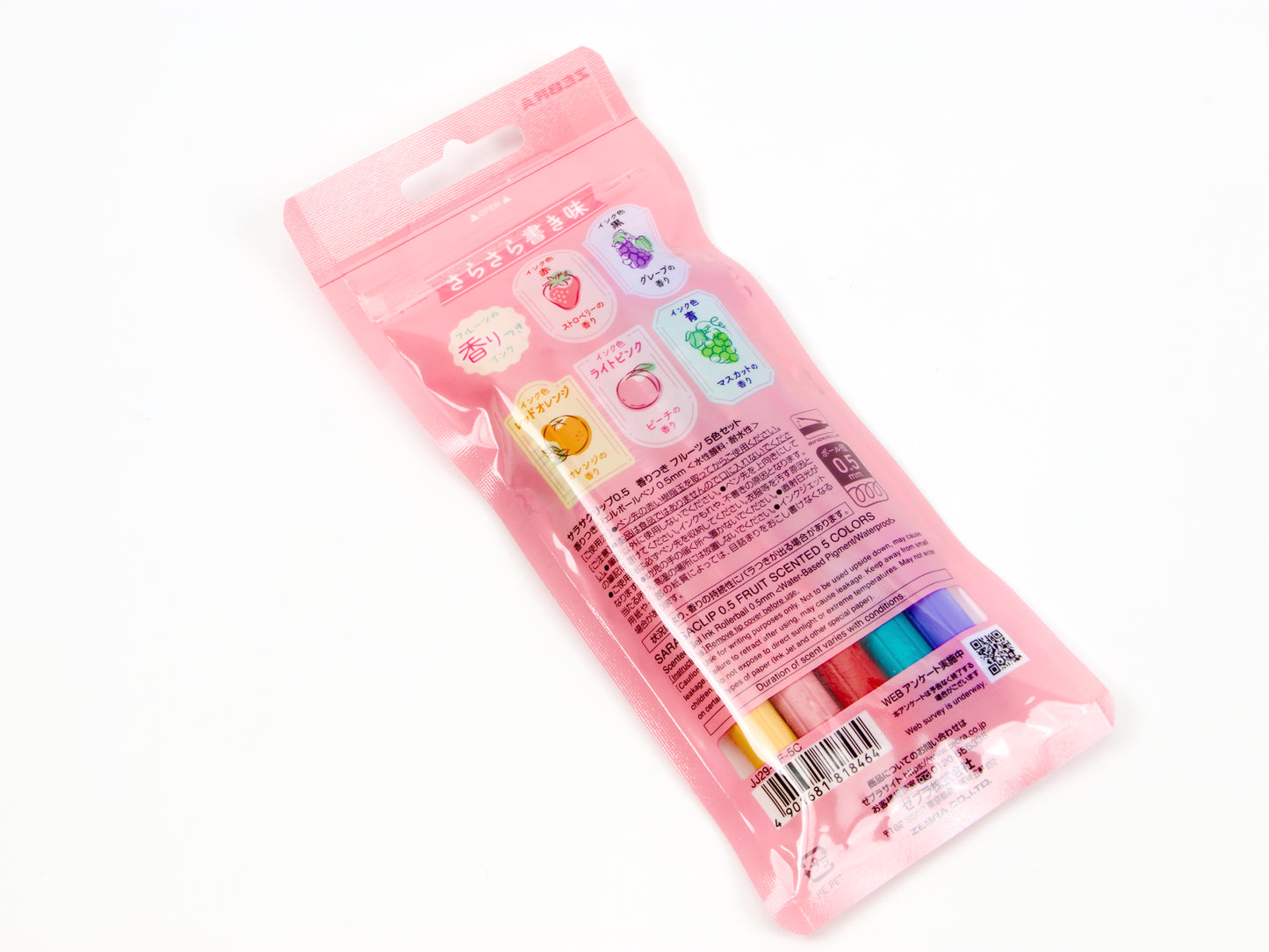 Sarasa Clip Fruits Scented Limited Edition 5 Color Set