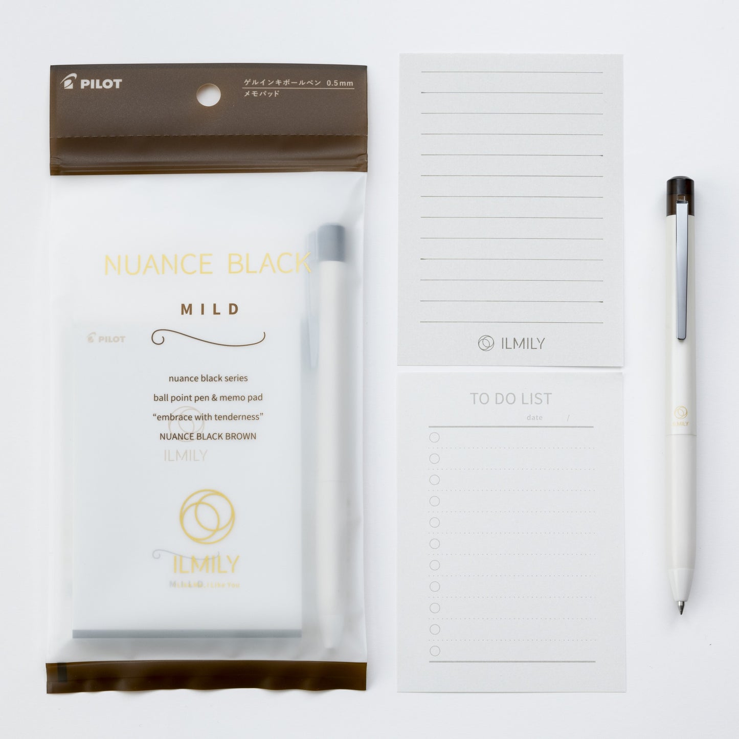 Pilot ILMILY Nuance Pen and Note Pad Set