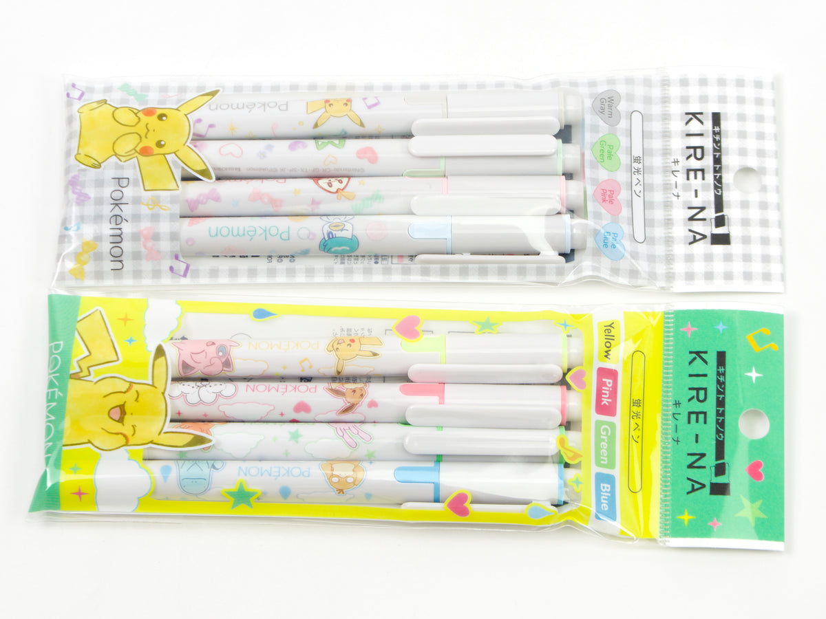 Pokemon X Pilot Kire-Na Highlighter 4 Color Set LTD