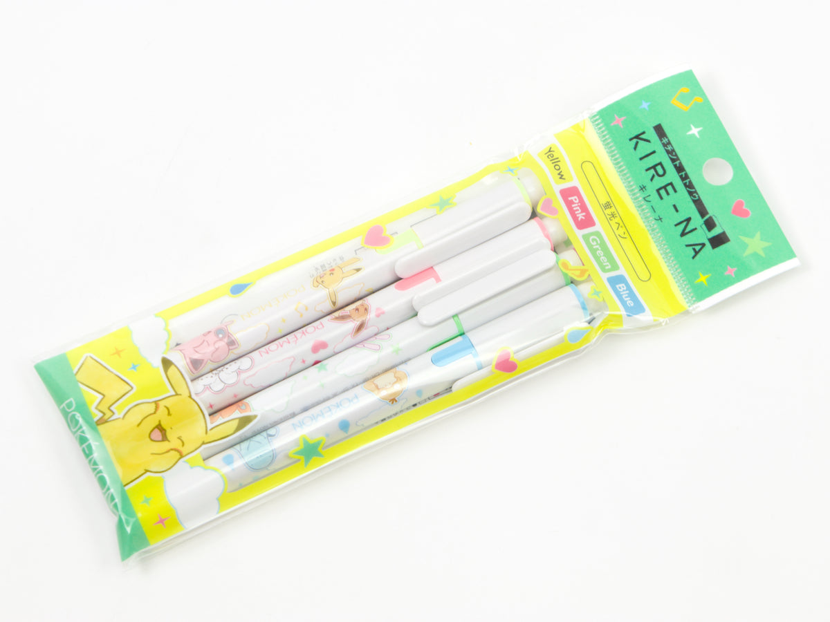 Pokemon X Pilot Kire-Na Highlighter 4 Color Set LTD