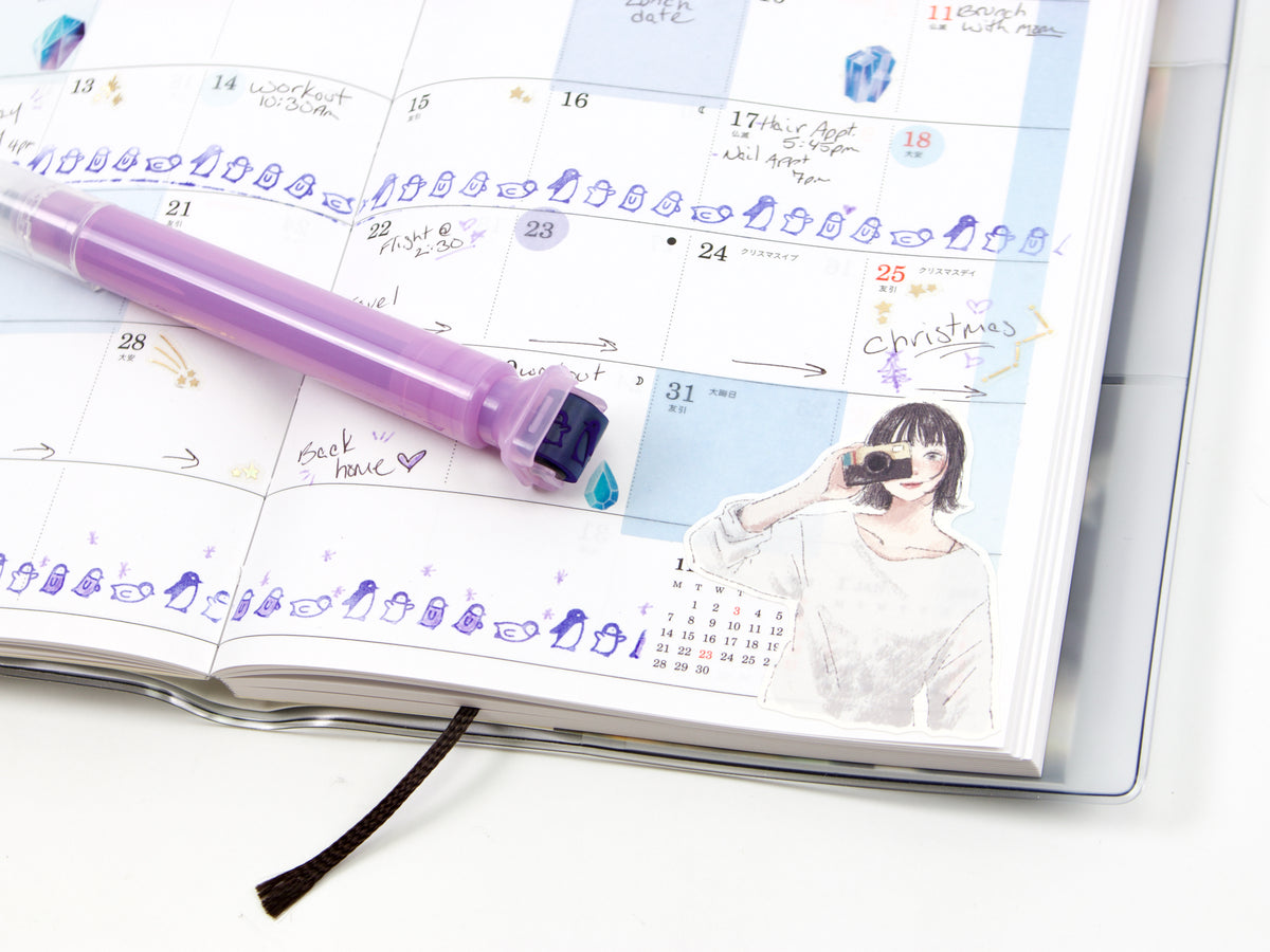 Kutsuwa Cruro Roller Stamp Pen