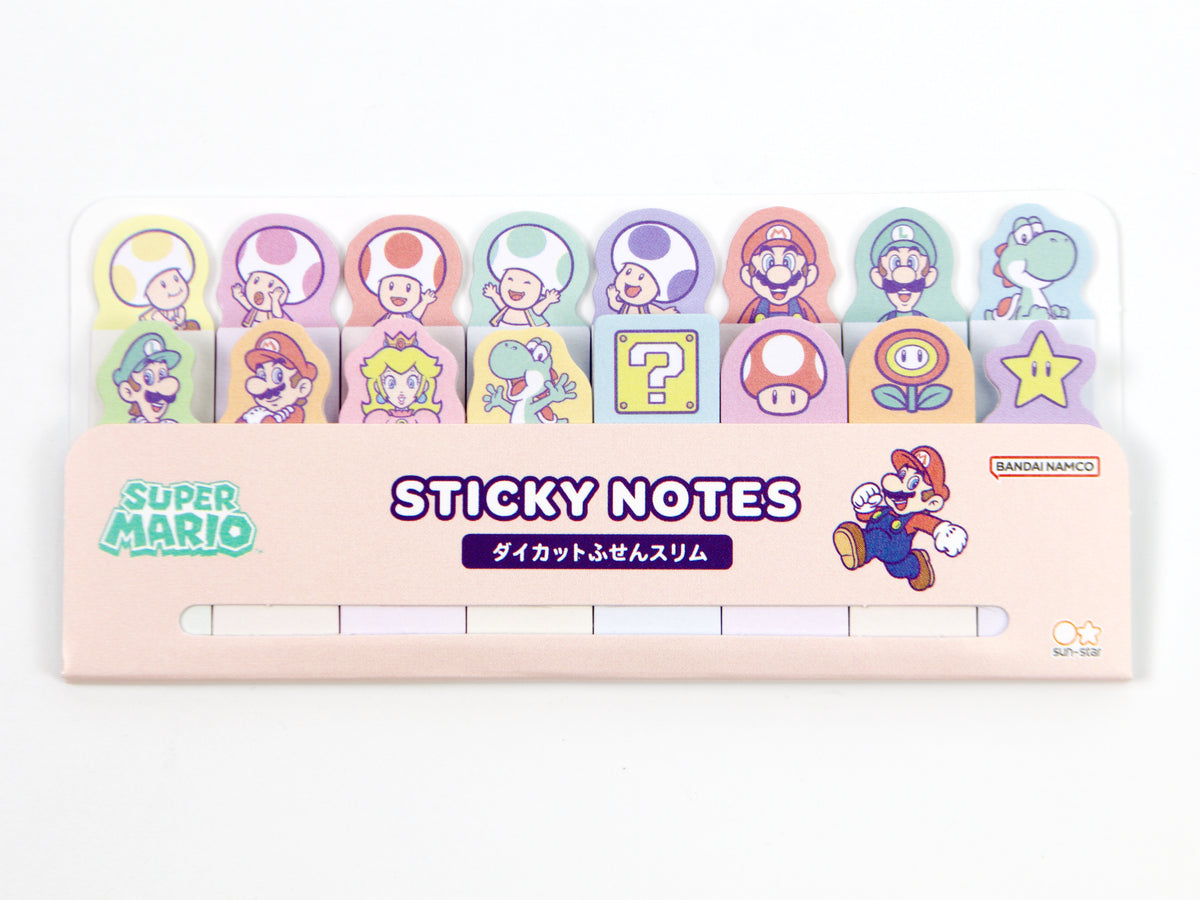 Mario Note Collection Super Mario Sticky Note Page Flags - Tokyo Pen Shop