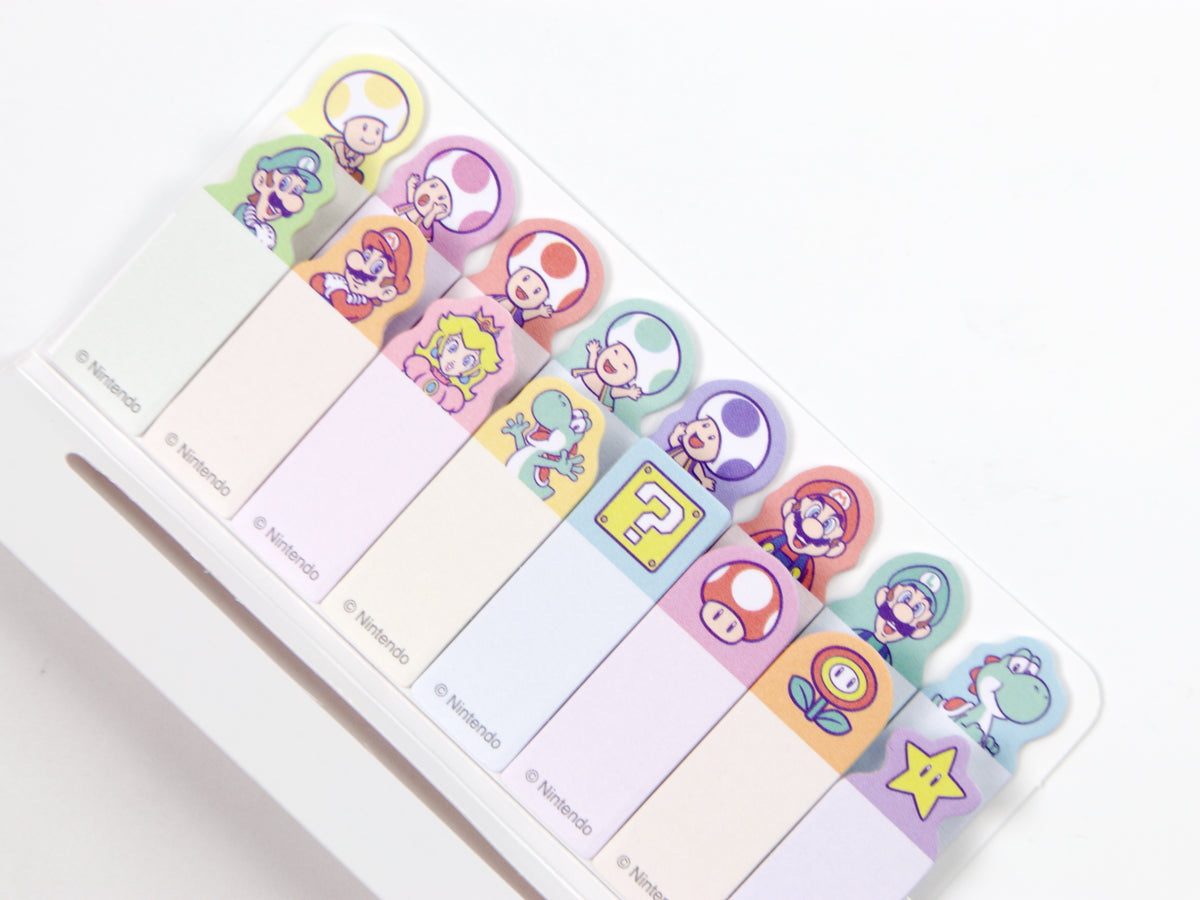 Mario Note Collection Super Mario Sticky Note Page Flags - Tokyo Pen Shop