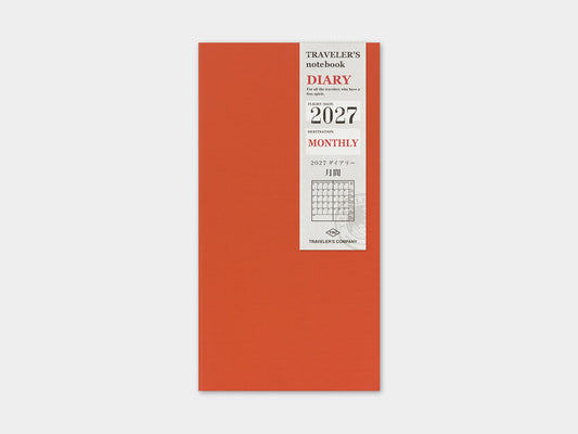 2027 Monthly Refill for Traveler's Notebook
