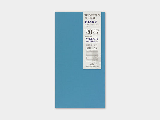 2027 Weekly + Memo Refill for Traveler's Notebook