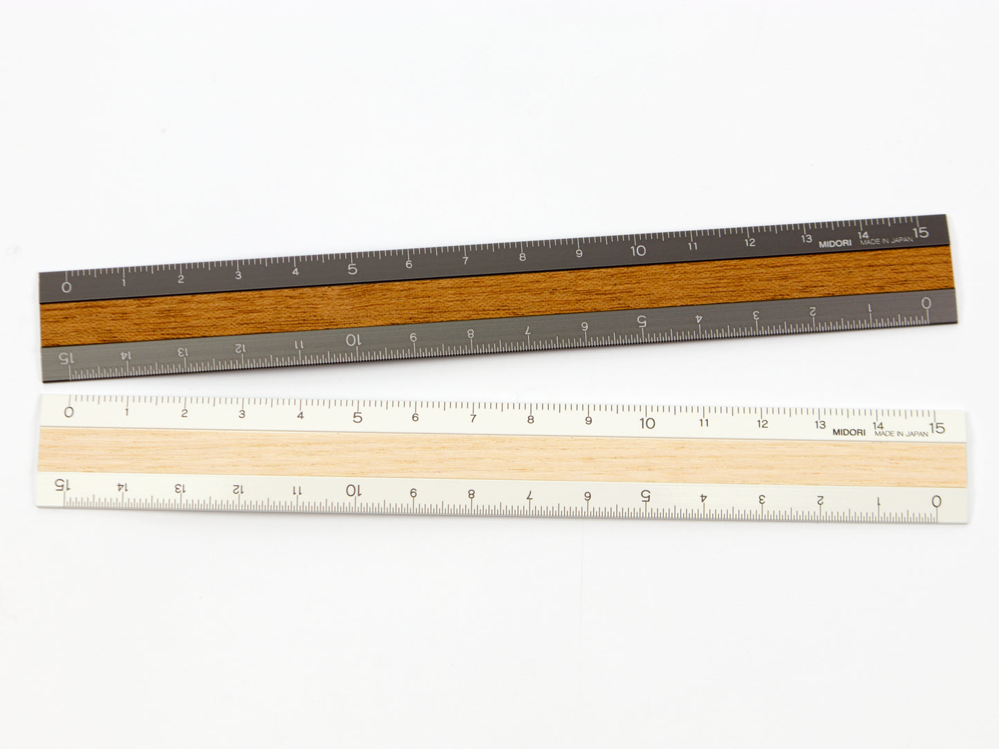 Midori Aluminum and Wood Ruler