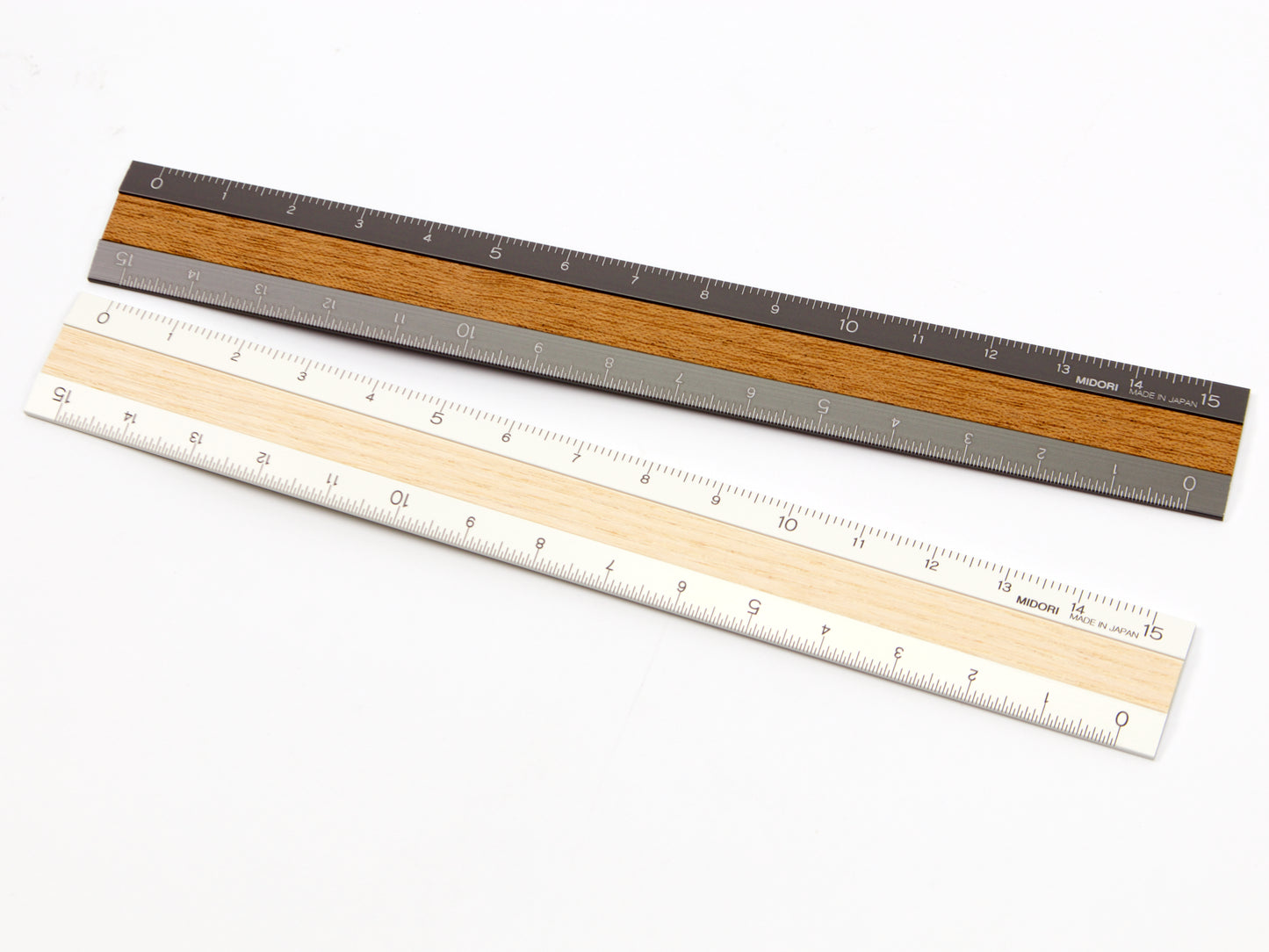 Midori Aluminum and Wood Ruler