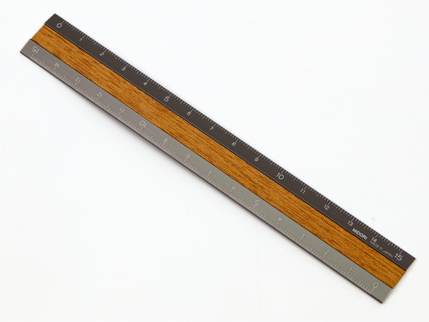 Midori Aluminum and Wood Ruler