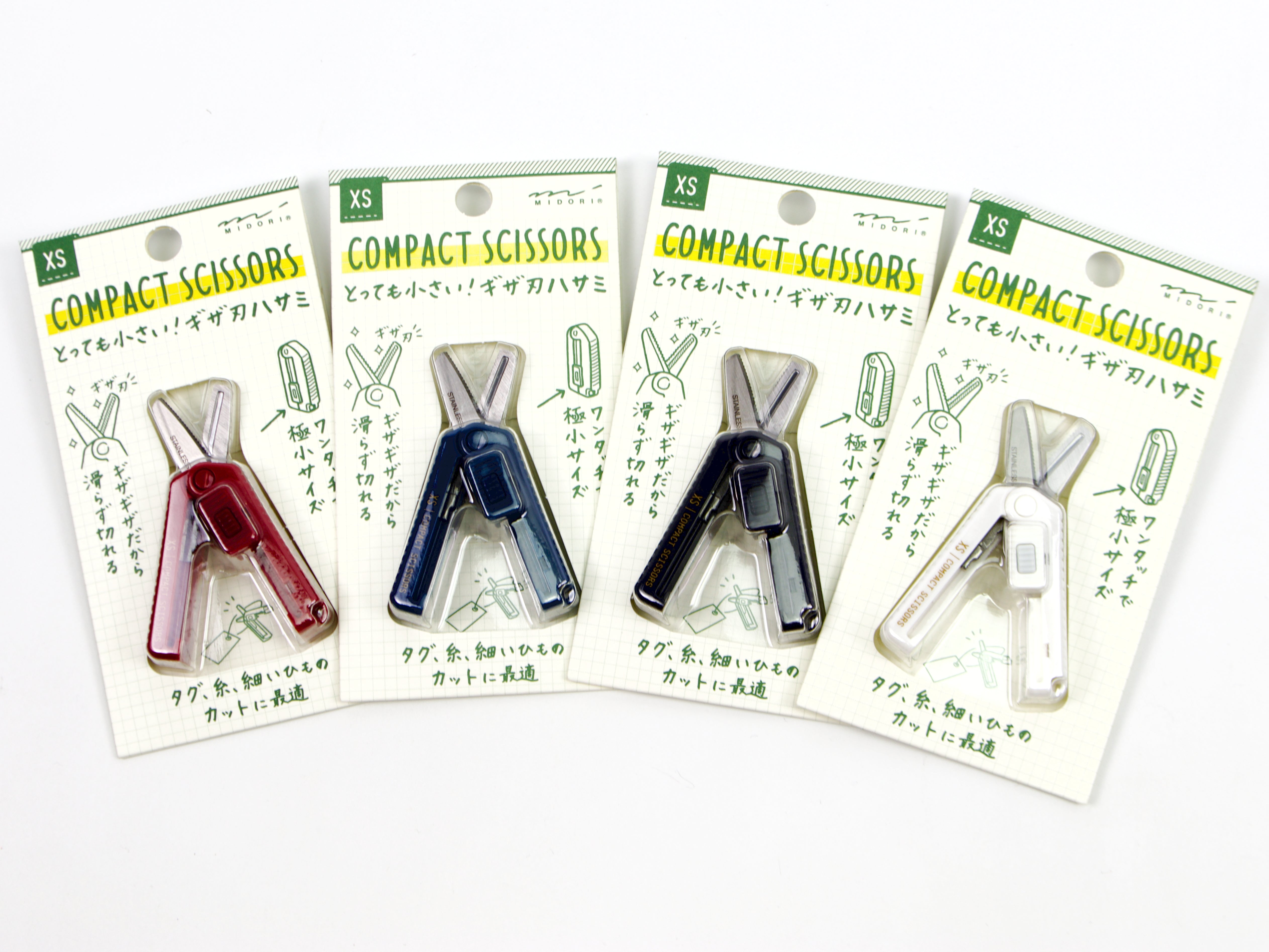 Midori XS Compact Serrated Scissors - Tokyo Pen Shop