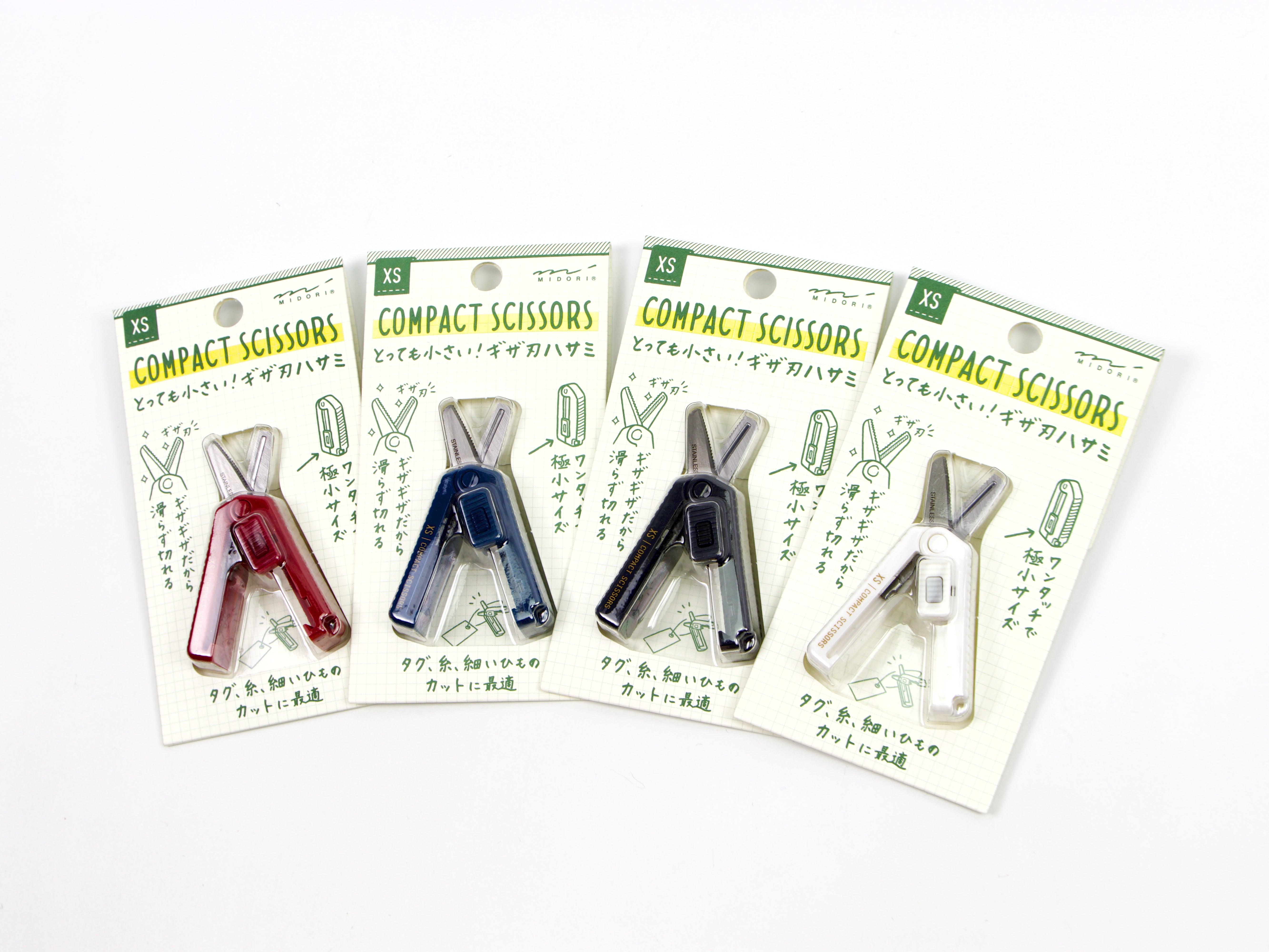 Midori XS Compact Serrated Scissors - Tokyo Pen Shop