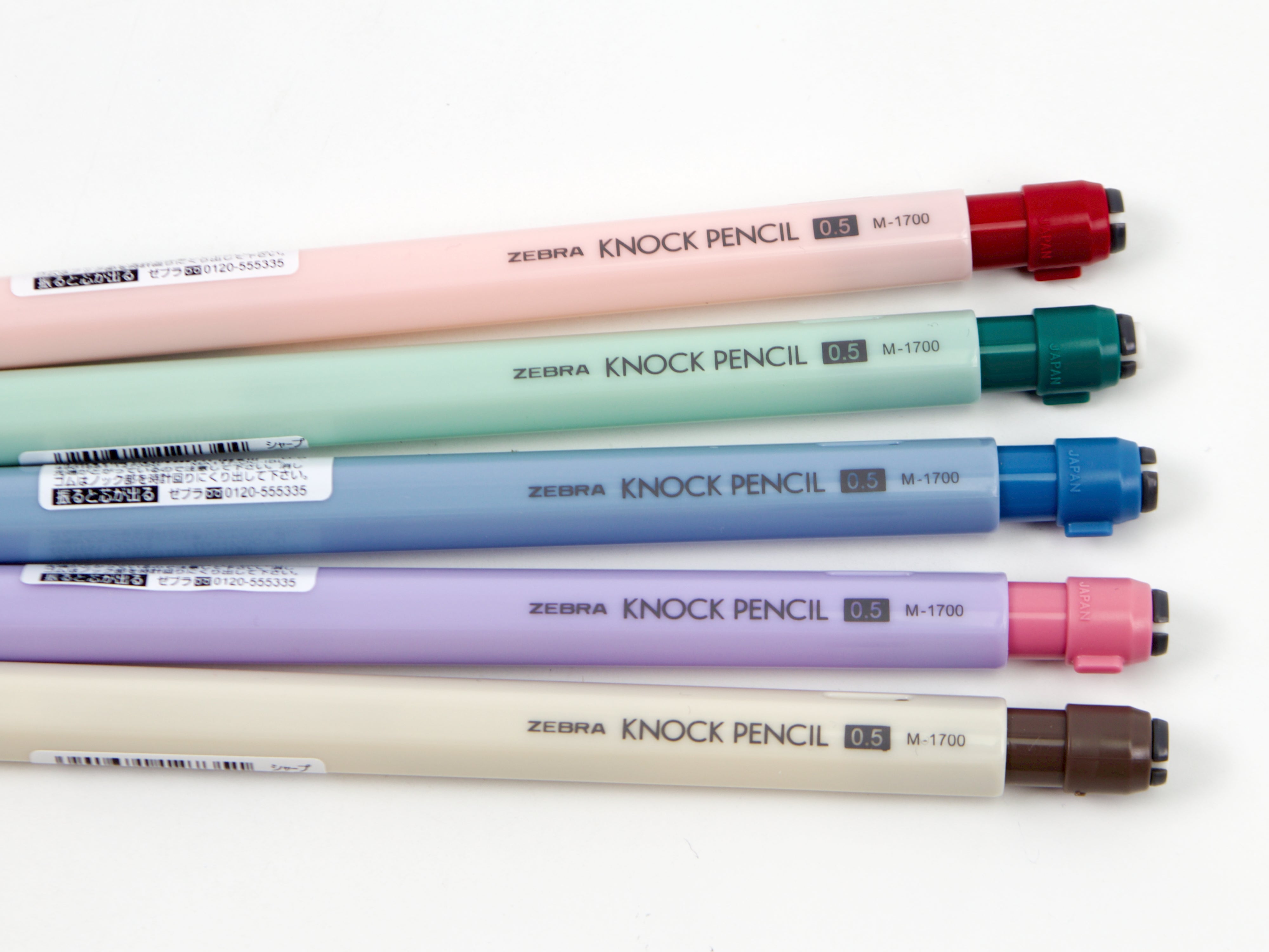 Zebra Knock Pencil M-1700 Opaque Colors - Tokyo Pen Shop