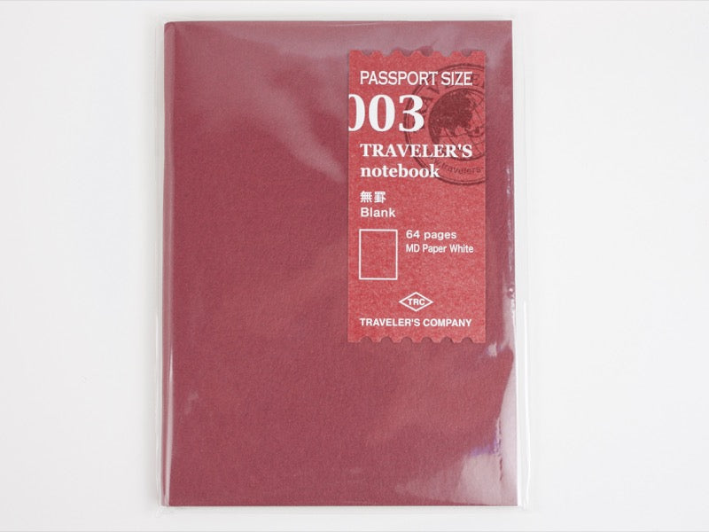 Passport 003 Blank Notebook Refill