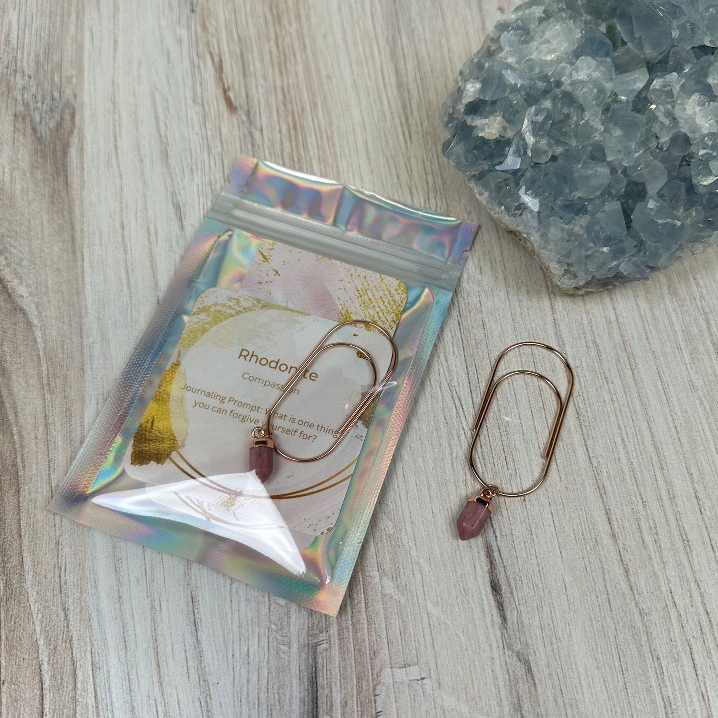 Good Witch Rhodonite Planner Charm