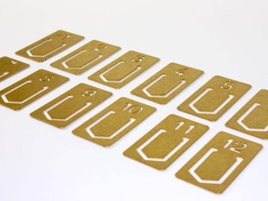 Traveler’s Company Brass Number Clips