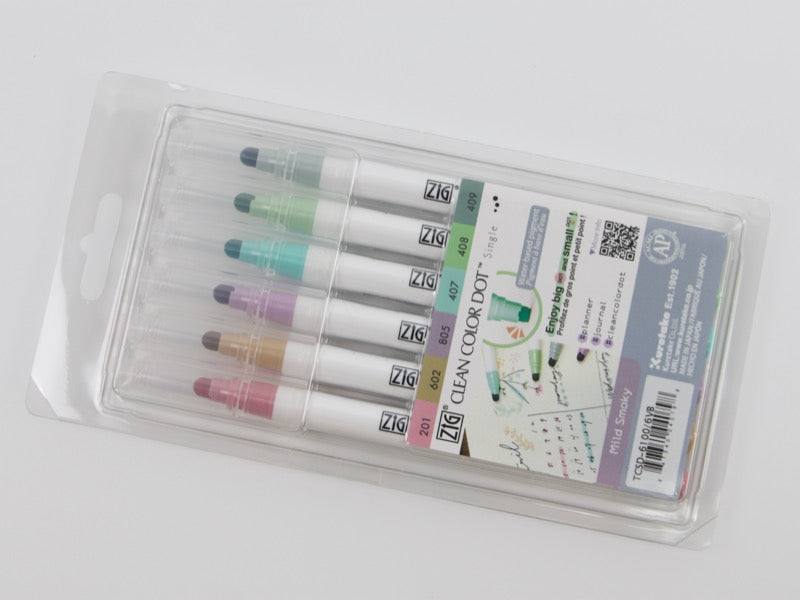 Generisch Kuretake Zig Clean Colour Dot Markers, 4 - Set Kids, Office, College, School (TCSD-6100/6V, TCSD-6100/6VC, TCSD-6100/6VB, TC-8100/6V) (pennenetui Generisch Kuretake Zig Clean Colour Dot Markers, 4 - Set Kids, Office, College, School (TCSD-6100/6V, TCSD-6100/6VC, TCSD-6100/6VB, TC-8100/6V) (pennenetui