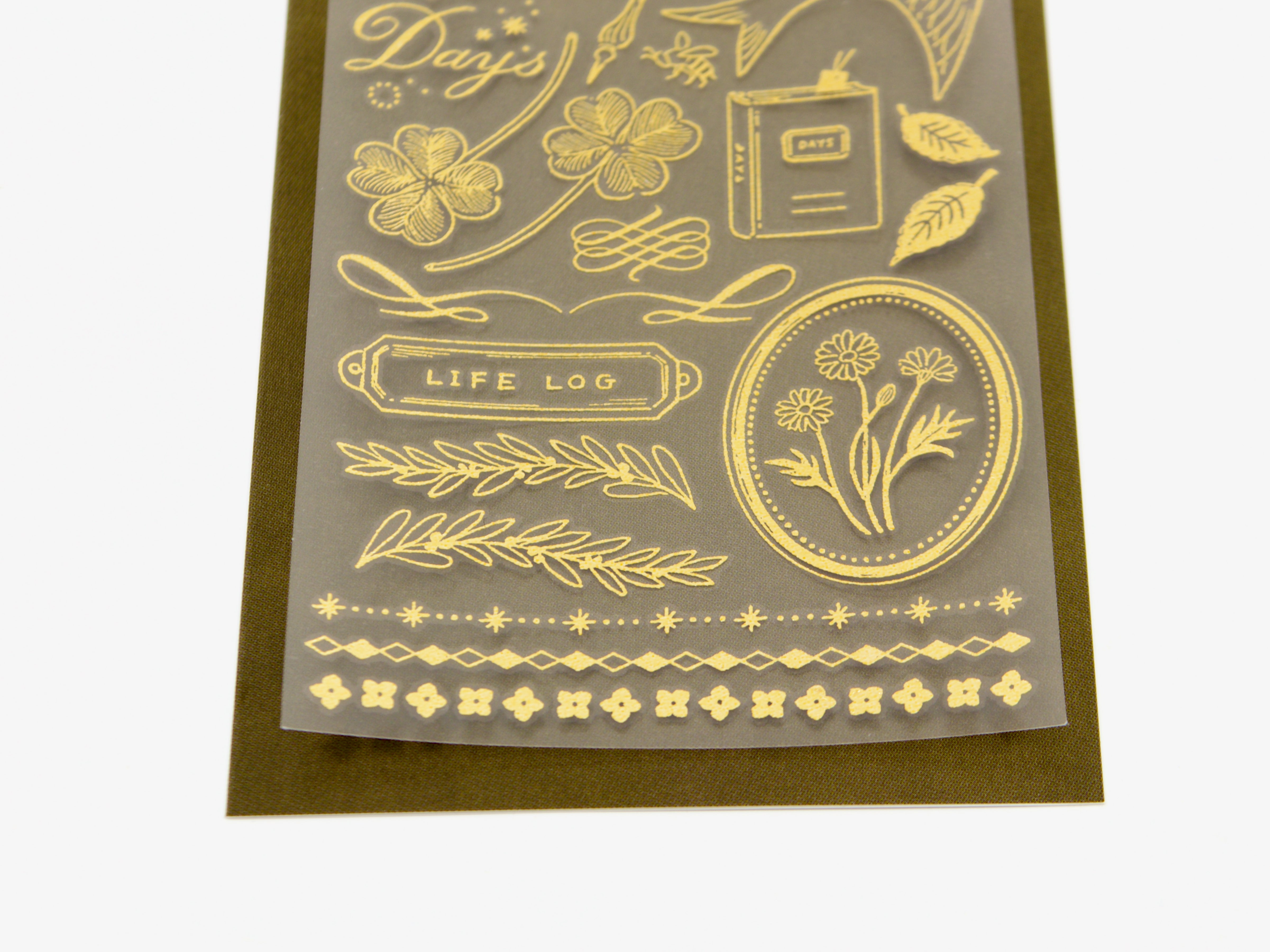 Midori Gold Foil Transfer Stickers