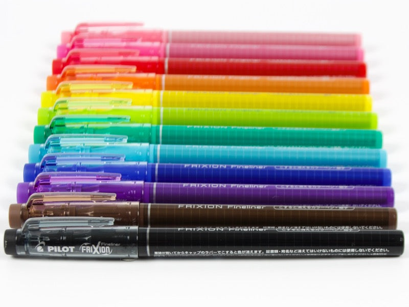 Erasable Frixion Fineliner 12 Color Set Tokyo Pen Shop