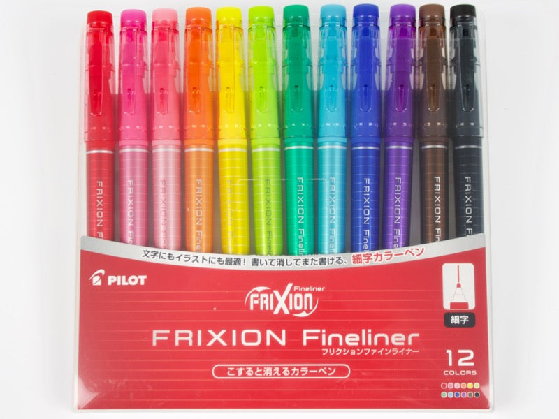Erasable Frixion Fineliner 12 Color Set