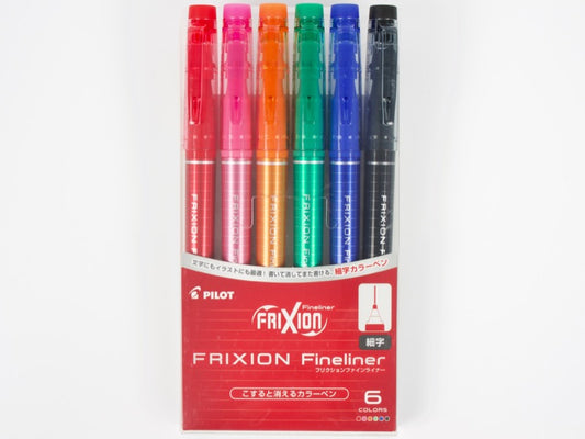 Erasable Frixion Fineliner 6 Color Set