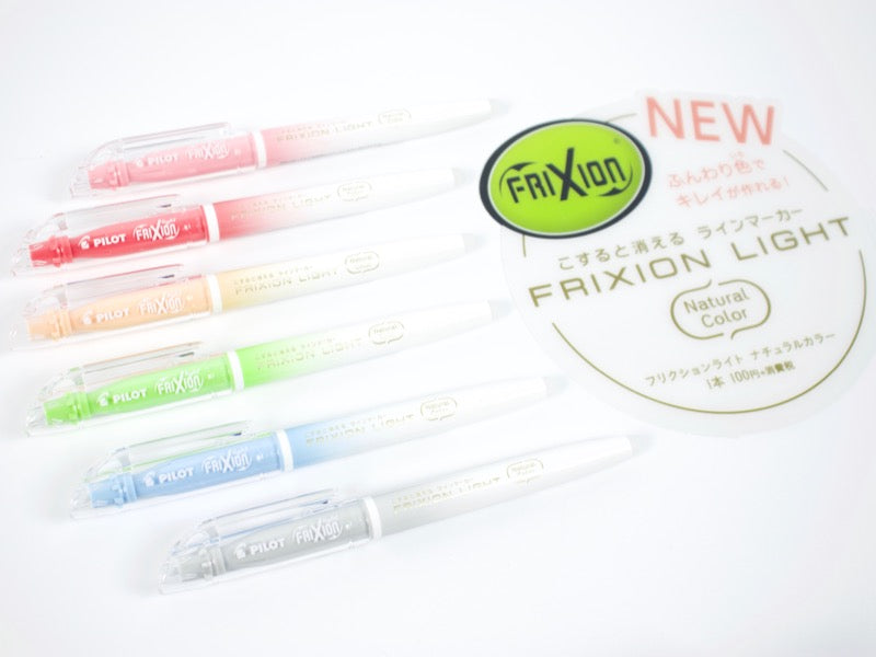 Pilot FriXion Light - Natural Color - Set Of 6 - Yoseka Stationery