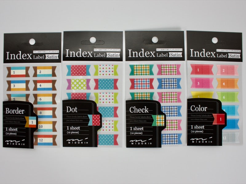Index Form Labels Index Label Satin - Tokyo Pen Shop