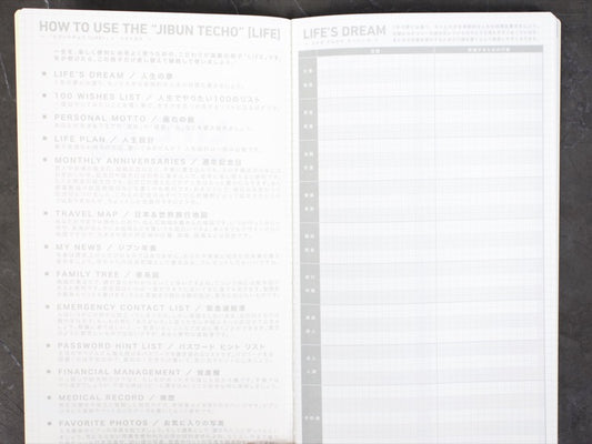 Jibun Techo Life Book (B6 Slim)