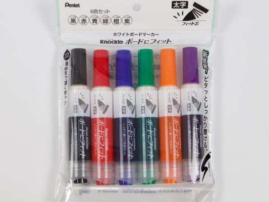 Knockle Fit Thick Tip Whiteboard Marker Set
