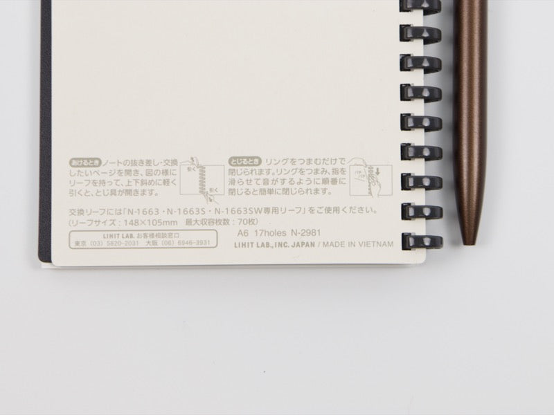 Lihit Lab Marble Cover Note A6 – Tokyo Pen Shop