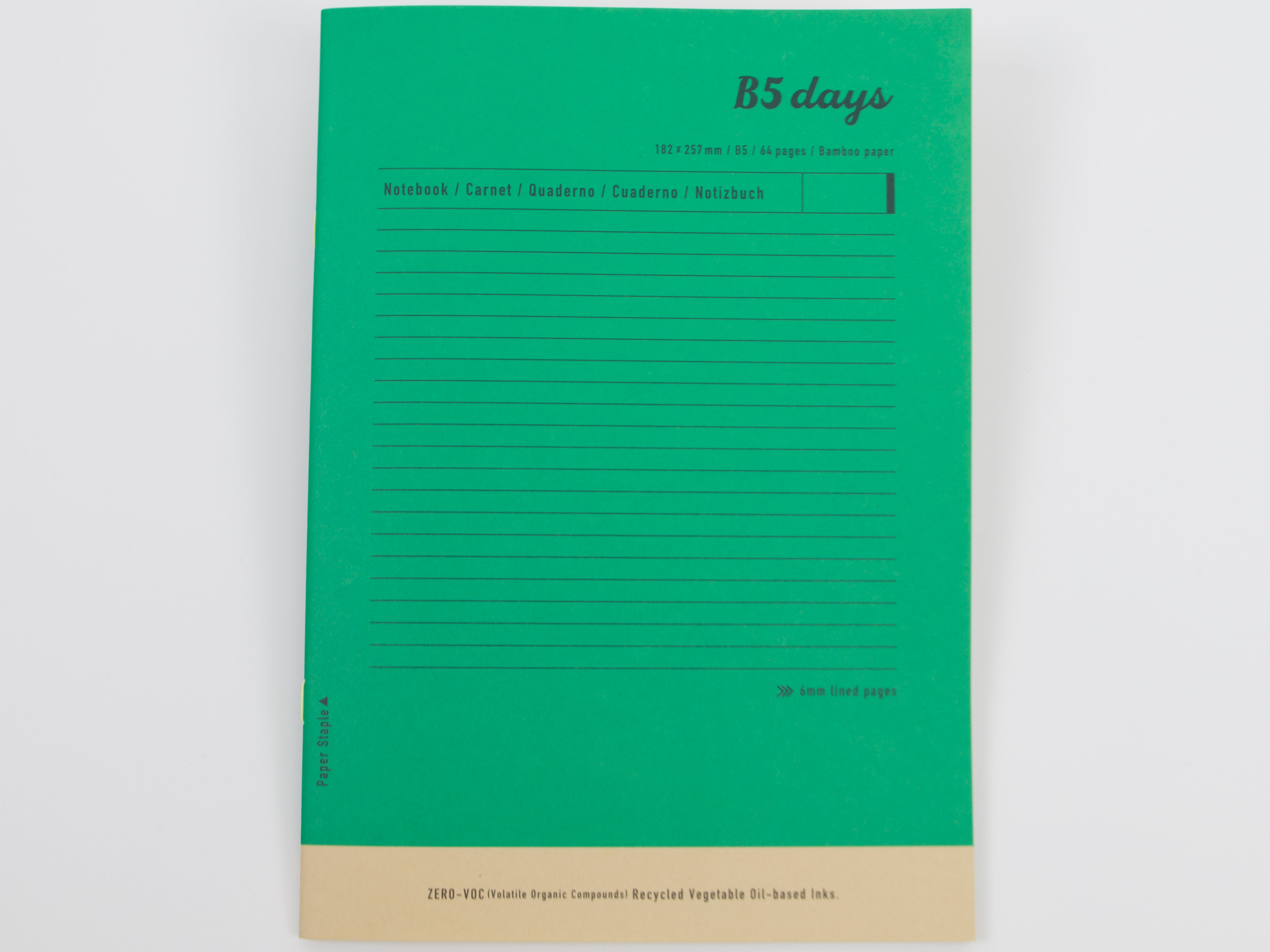 Mark's Inc. Days Bamboo Paper Notebook B5