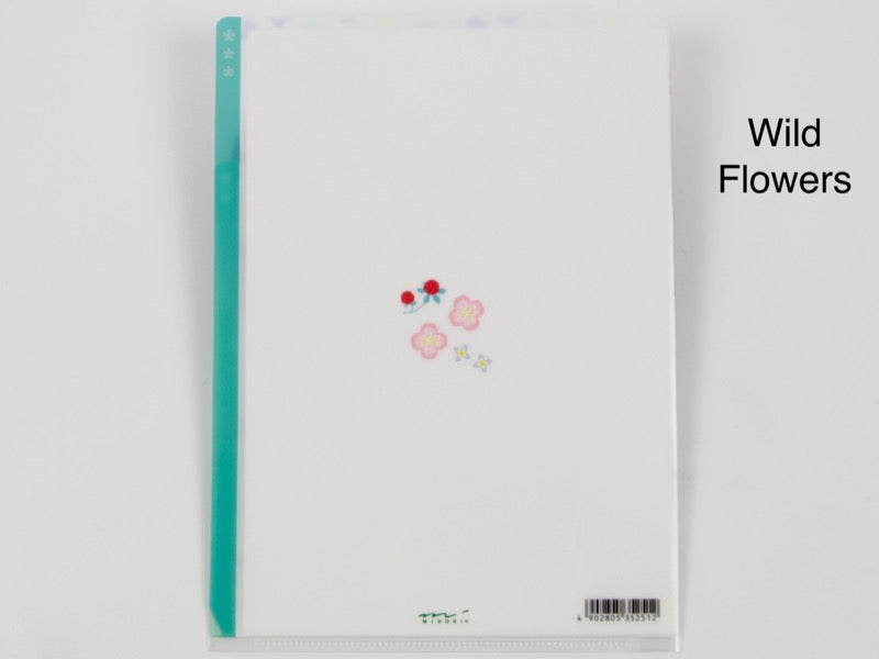 Midori 5 pocket clear holder Die cut number design Midori 5 pocket clear holder Die cut number design