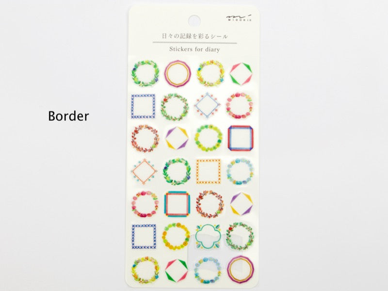 Midori Washi Stickers for Diary