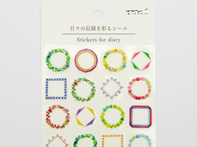 Midori Washi Stickers for Diary