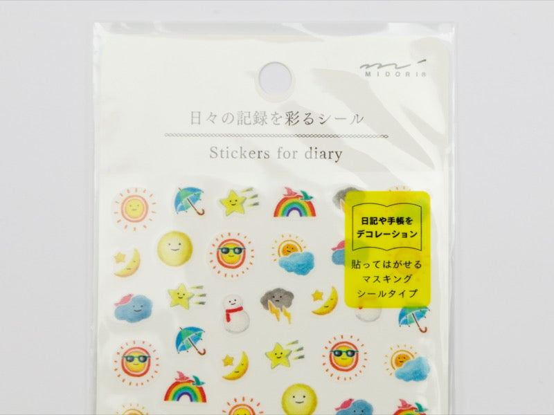 Midori Washi Stickers for Diary - Tokyo Pen Shop